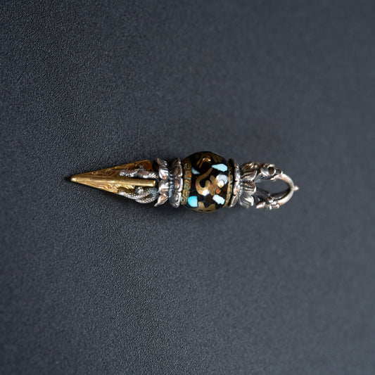 Tibetan Silver Vajra Pendant