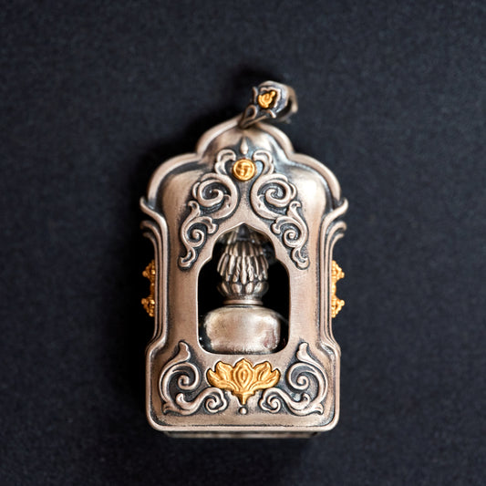 Roc Carved Tibetan Silver Pendant