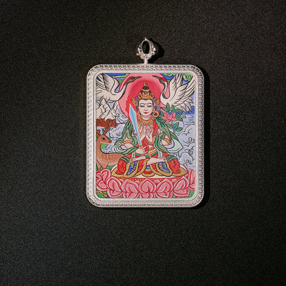 ནམ་མཁའི་སྙིང་པོ། སྒྲོལ་ལྗང་། • 虚空藏菩萨 & 绿度母 • Akasagarbha & Green Tara (Double-sided)