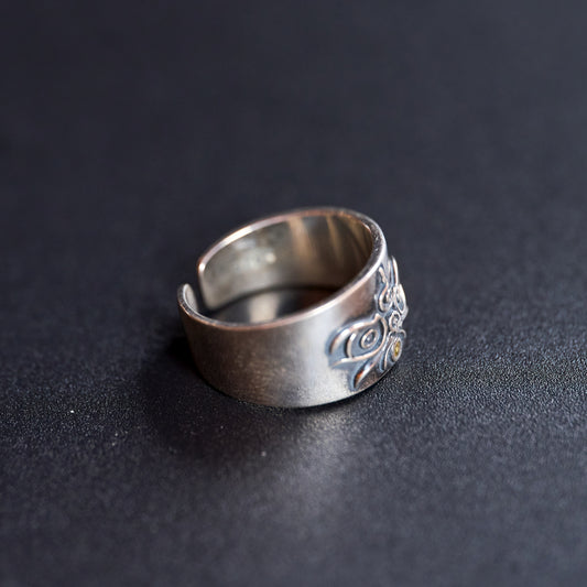 Buddha Eye Tibetan Silver Ring