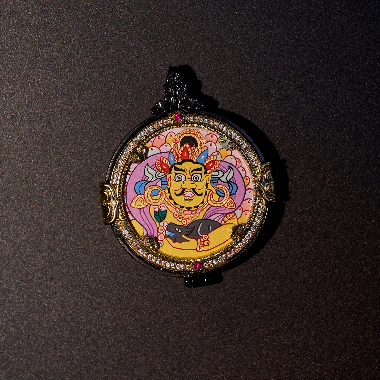 མཐུ་ཆེན་ཐོབ་པ། ཛམ་བྷ་ལ། • 大势至菩萨 & 黄财神 • Mahasthamaprapta & Yellow Jambhala