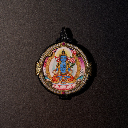 མཐུ་ཆེན་ཐོབ་པ། ཛམ་བྷ་ལ། • 大势至菩萨 & 黄财神 • Mahasthamaprapta & Yellow Jambhala