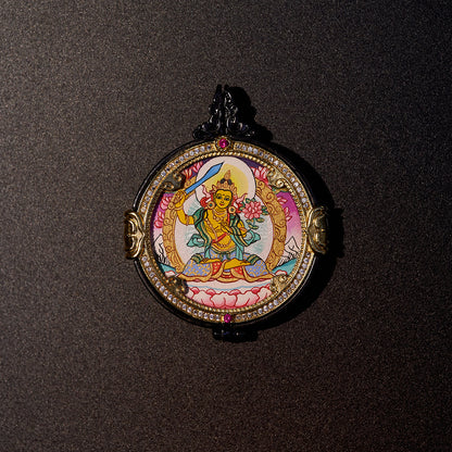 འཇམ་དཔལ་དབྱངས། ཛམ་བྷ་ལ། • 文殊菩萨 & 黄财神 • Manjushri & Yellow Jambhala