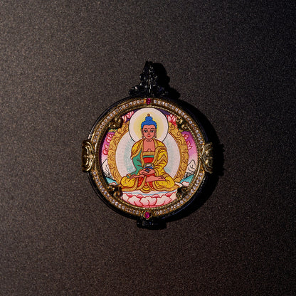འོད་དཔག་མེད། ཛམ་བྷ་ལ། • 阿弥陀佛 & 黄财神 • Amitābha & Yellow Jambhala