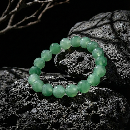 【Essence of Green Fields】Round Bead Heart-Nourishing Bracelet