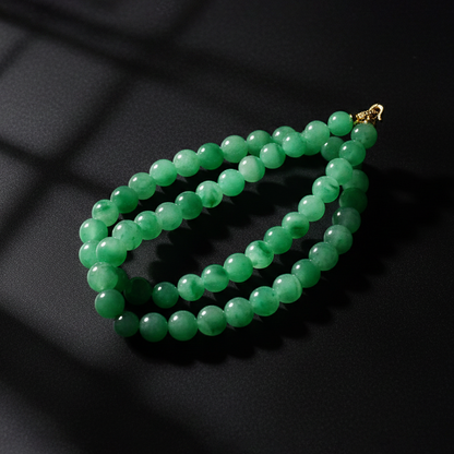 【Emerald - Endless Life】Emerald Shadow Round Bead Pendant