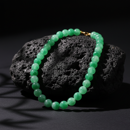 【Emerald - Endless Life】Emerald Shadow Round Bead Pendant