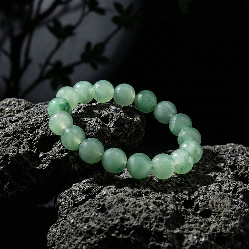 【Essence of Green Fields】Round Bead Heart-Nourishing Bracelet