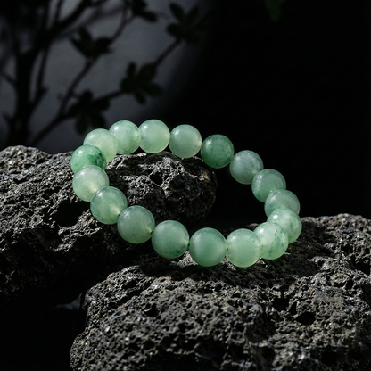 【Essence of Green Fields】Round Bead Heart-Nourishing Bracelet