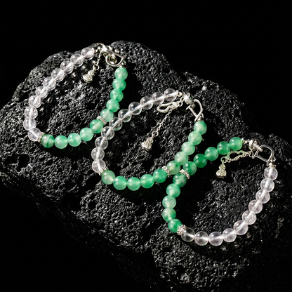 【Collection of Jade Beads】 Free and Interesting Bracelet
