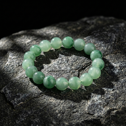 【Essence of Green Fields】Round Bead Heart-Nourishing Bracelet