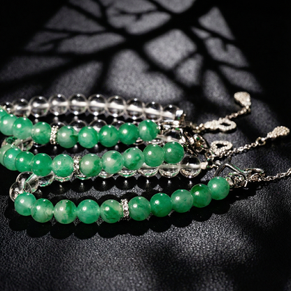 【Collection of Jade Beads】 Free and Interesting Bracelet